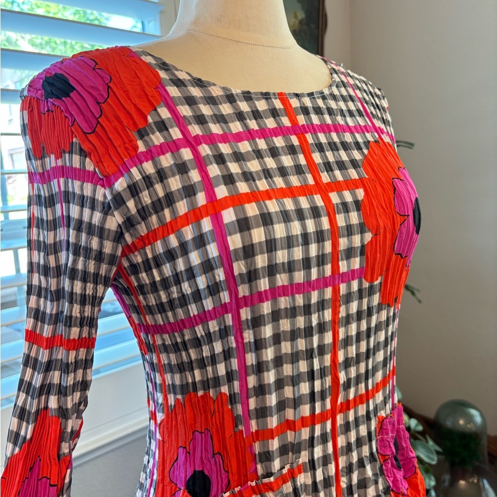 Alquema floral checkered dress - Picture 5 of 10